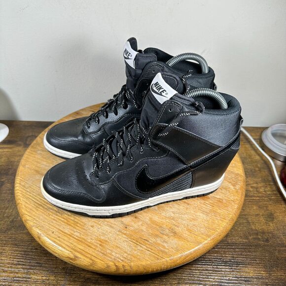 Nike Black Wedge High-Top Sneakers - Picture 3 of 9